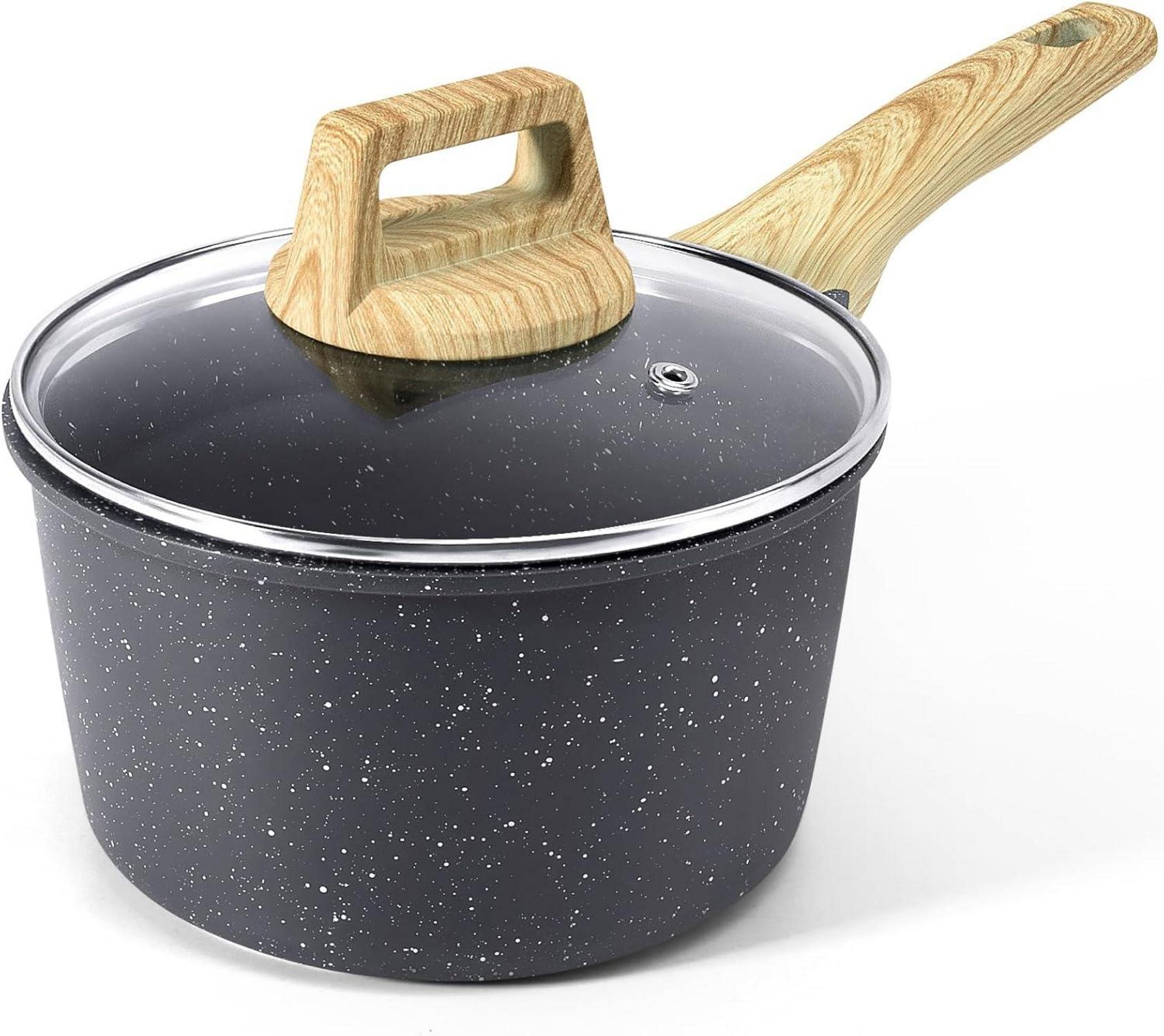 Kasserolle mit Deckel 20cm Induktion Granit-Antihaftbeschichtung