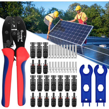 Solar Crimpzange Set für PV Kabel 2.5-6mm² mit Steckern