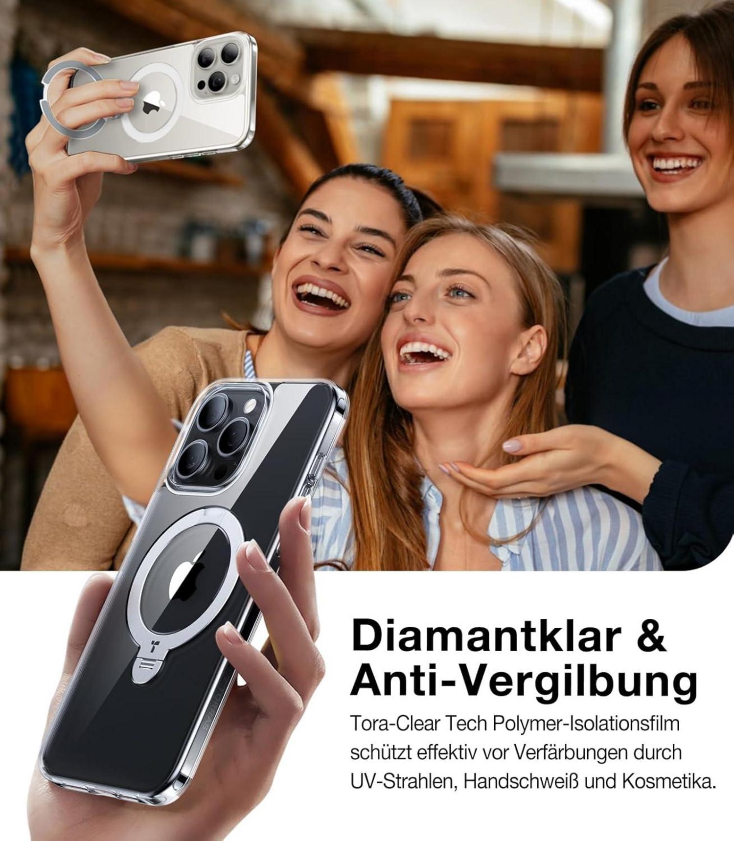 360° Ostand Spin iPhone 15 Pro Max Hülle, Magnetischer