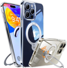 TORRAS 360° Ostand Spin iPhone 15 Pro Hülle Magnetisch Militärschutz