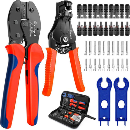 Solar Crimpzangen Set für PV Kabel 2.5/4/6mm² mit Steckern