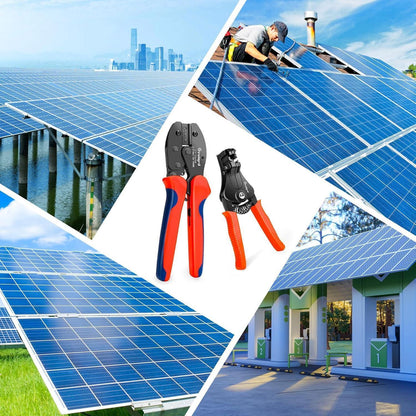 Solar Crimpzangen Set für PV Kabel 2.5/4/6mm² mit Steckern
