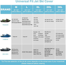 Jet Ski Abdeckung 3 Sitzer 420D UV-GeschüTzt Wasserdicht