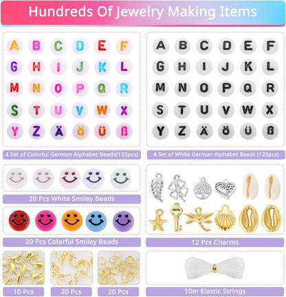 DIY Perlen Set zum Auffädeln für Mädchen - 8700+ Stück