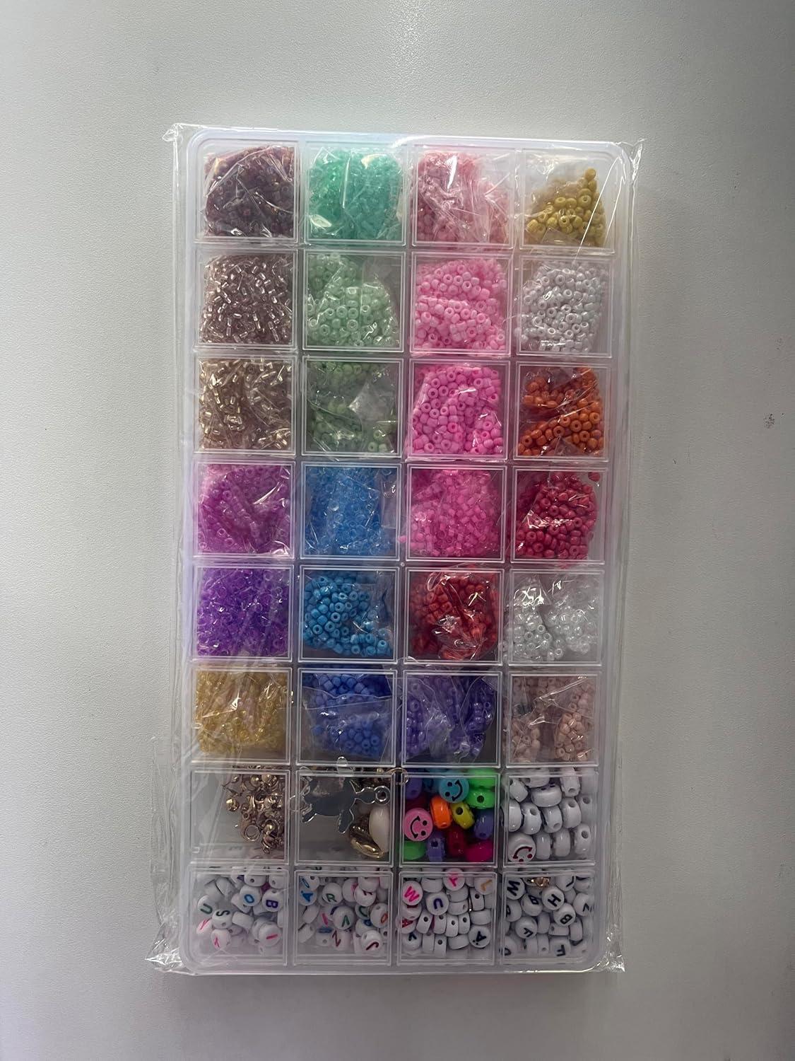 Funtopia 8700+ Perlen Set DIY Armband Mädchen Geschenkset