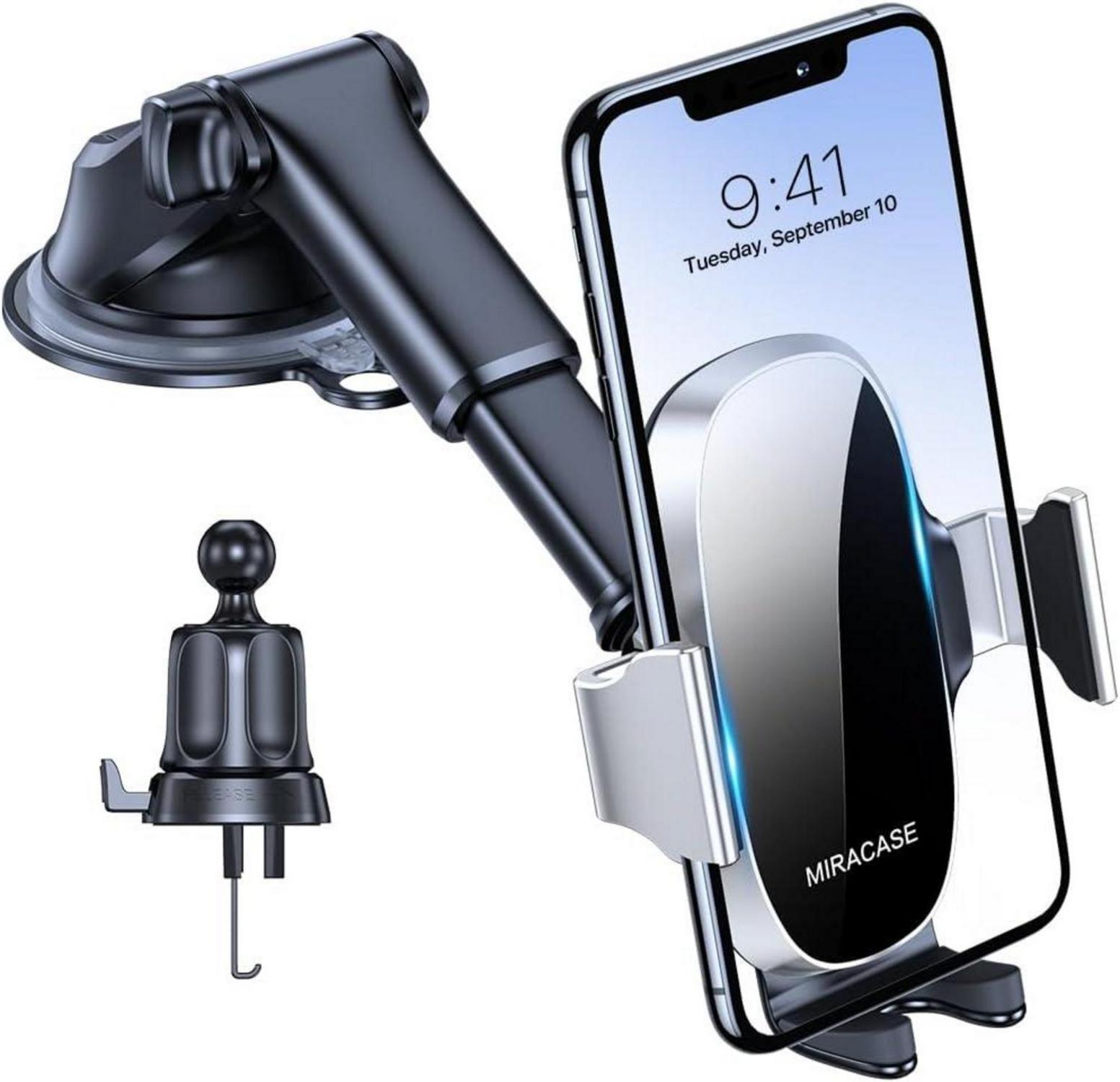Handyhalterung Auto Universal Saugnapf Metallhaken lüftung