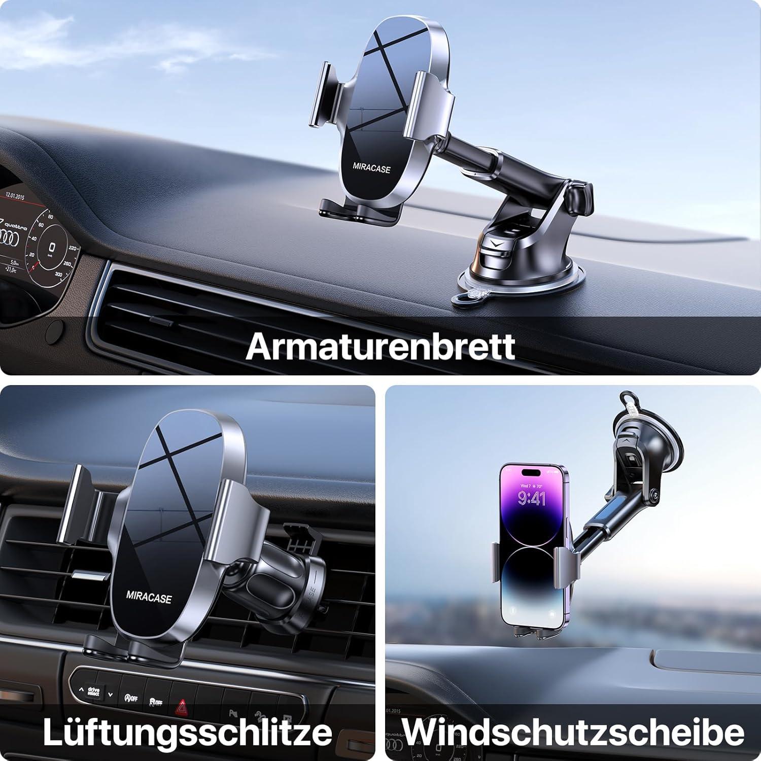 Auto Handyhalterung, Universal Kfz Halterung Saugnapf