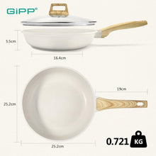 GiPP Antihaft Pfanne 24cm mit Deckel - Induktion, Granit
