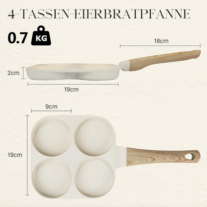 GiPP 4-Loch Eierpfanne mit