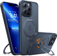 TORRAS Ostand Spin iPhone 14 Pro Max Hülle Magnetisch Militärschutz