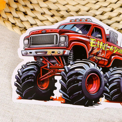 Monstertruck Einladungskarten Kindergeburtstag - 12 Stück Rennaction Mottoparty