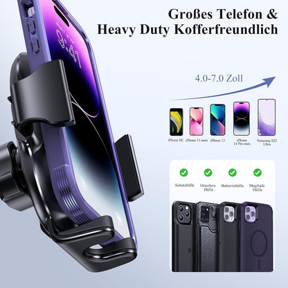 Handyhalterung Auto Universal Starker Saugnapf Metallhaken kfz iPhone Samsung