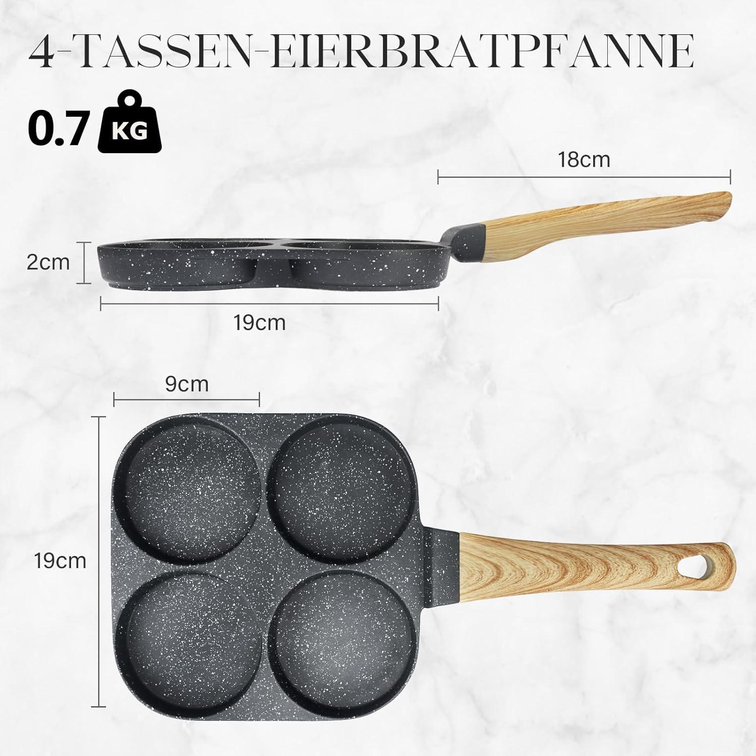 Spiegeleipfanne mit 4-Loch