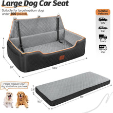 Hundeautositz Booster für Große Hunde – Bequem & Waschbar