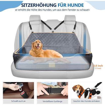 Hundeautositz Booster für Große Hunde – Bequem & Waschbar