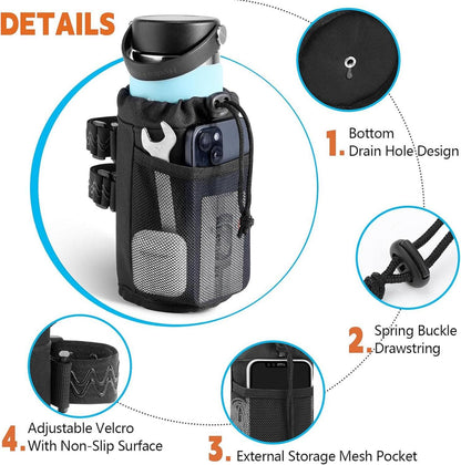 Desing Wish 24oz UTV Getränkehalter Fahrrad Schwarz 12-24oz