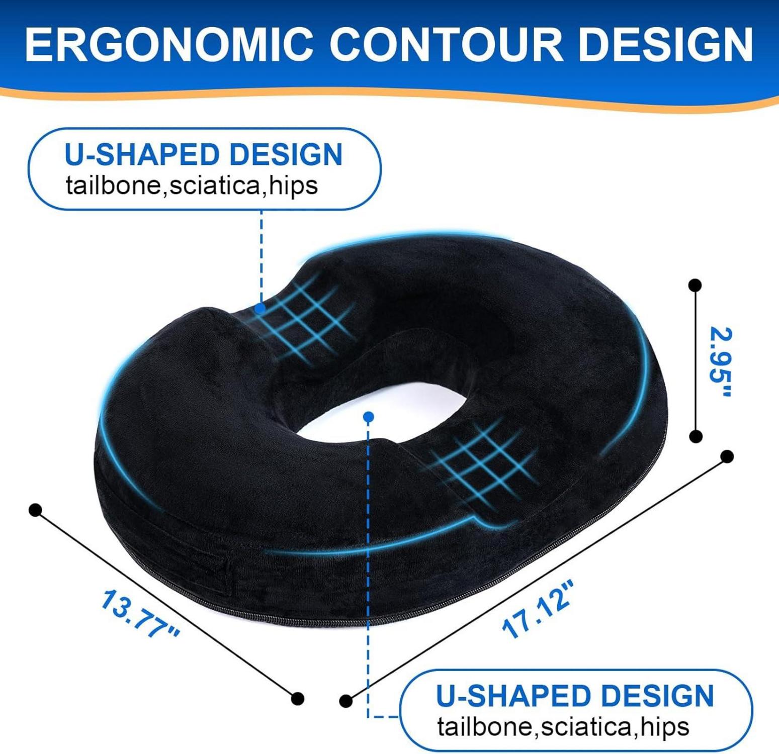 Memory Foam Donut Sitzkissen für Hämorrhoiden