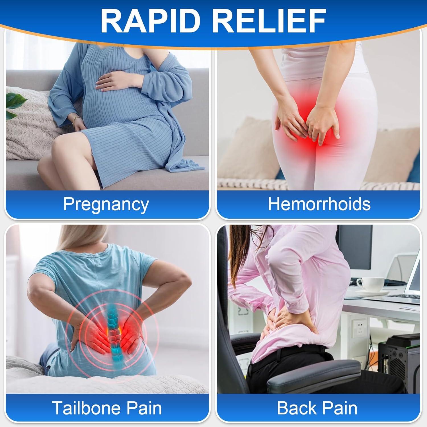 Hämorrhoiden Sitzkissen Memoryschaum Schwangerschaft Steißbein relief
