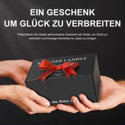 Duftkerzen Lavendel Holz Rauchduft Geschenkset 60h Frauen Männer