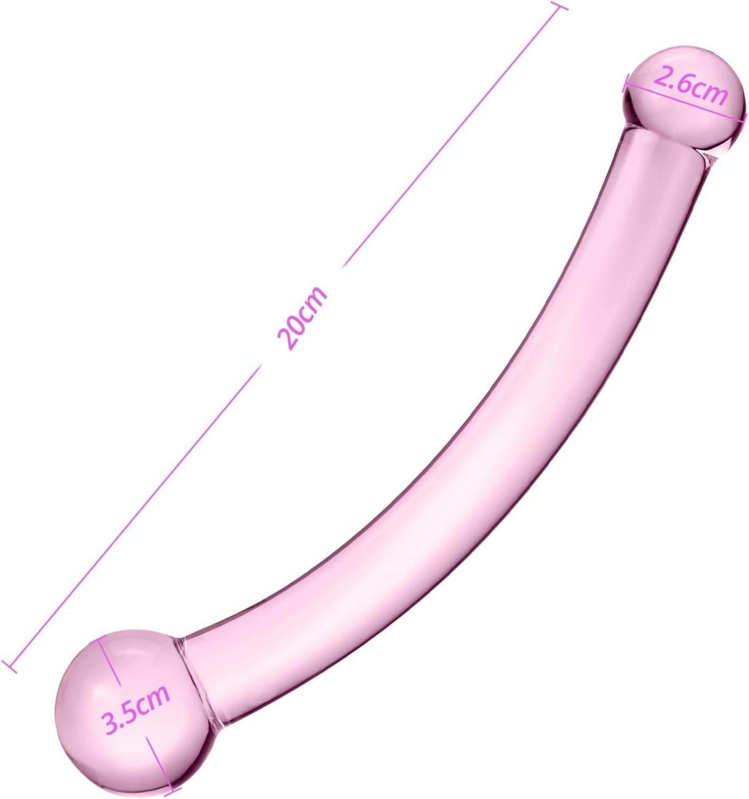 Doppeldildo Glas Kristall Analdildo Penetrationsabwechsler