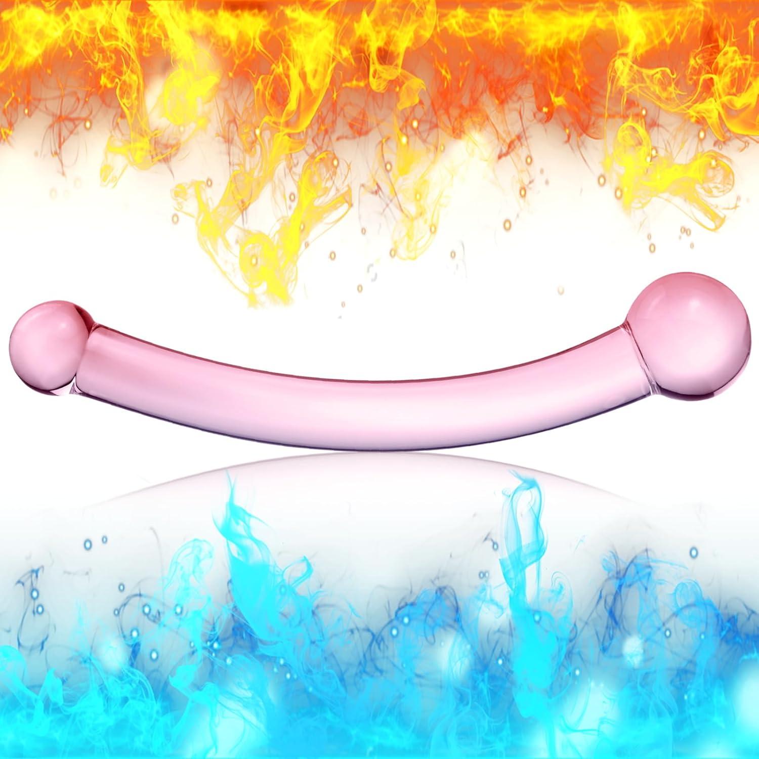 Transparenter Kristall Glasdildo Analdildo G-Punkt Stimulator SM Spielzeug