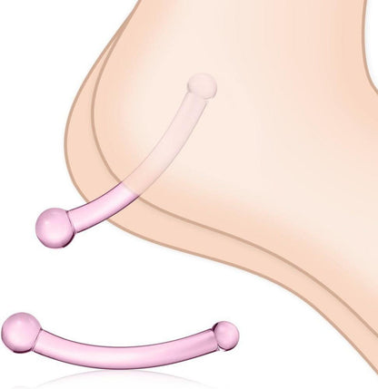 Glas Doppeldildo Analdildo Penis Analplug G-Punkt Stimulation SM