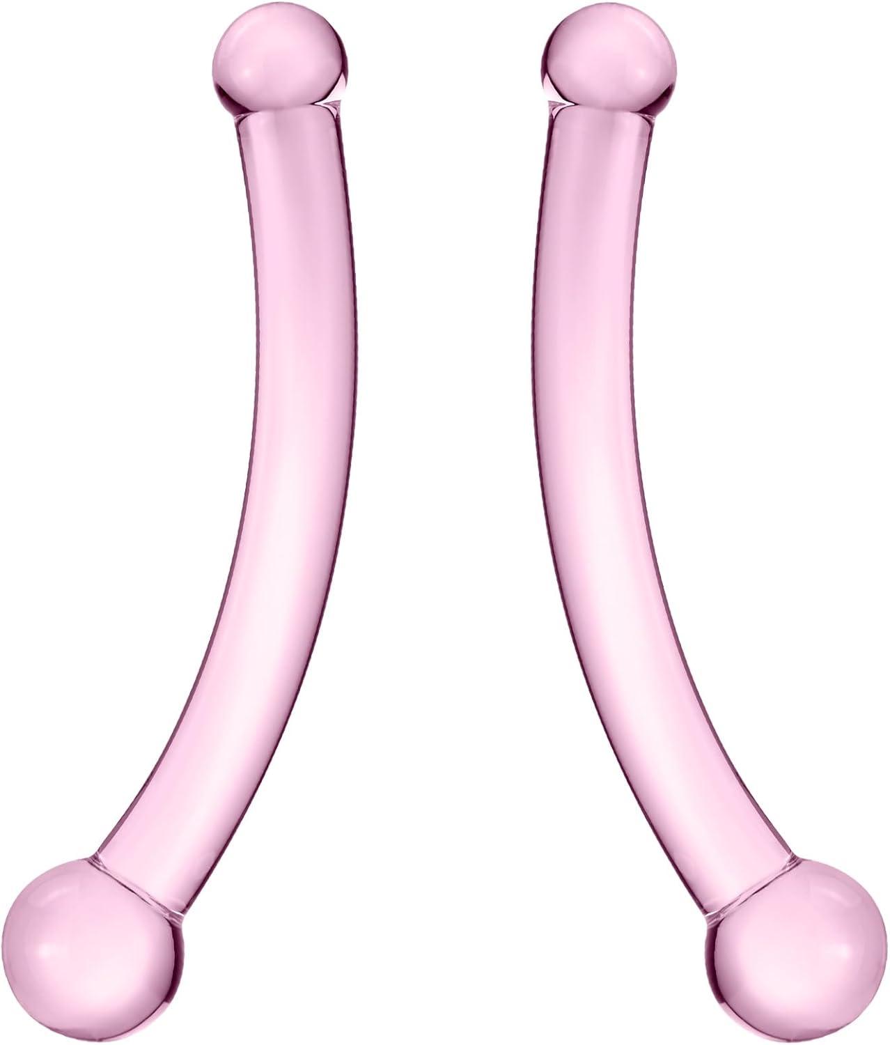 Glas Doppeldildo Kristall Analdildo G-Punkt Stimulator SM Spielzeug