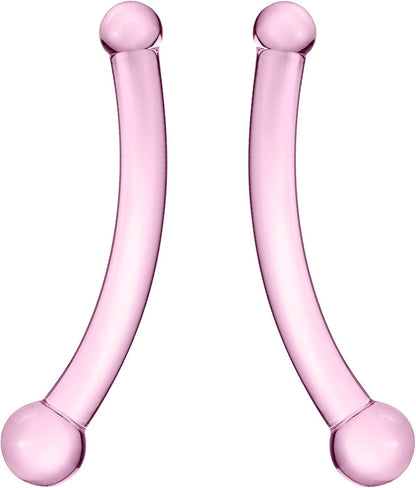 Glas Doppeldildo Kristall Analdildo G-Punkt Stimulator SM Spielzeug