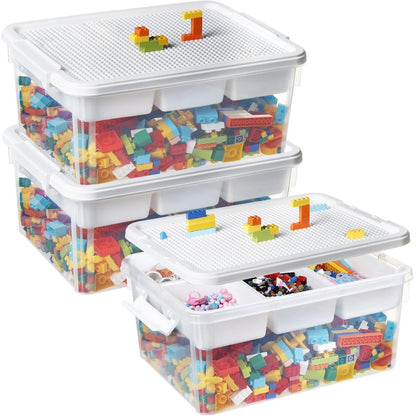 Aufbewahrungsbox Bausteine Stapelboxen Kinder Spielzeugkiste