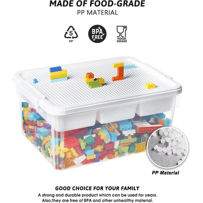 Aufbewahrungsbox Bausteine Stapelboxen Kinder Spielzeugkiste