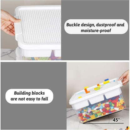 Aufbewahrungsbox Bausteine Stapelboxen Kinder Spielzeugkiste