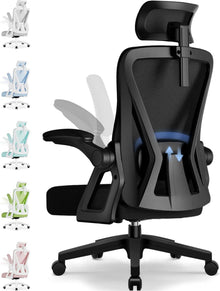 Bürostuhl Ergonomisch Verstellbar Kopfstütze Armlehnen