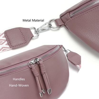 Bauchtasche Damen Veganes Leder Crossbody Umhängetasche Handytasche