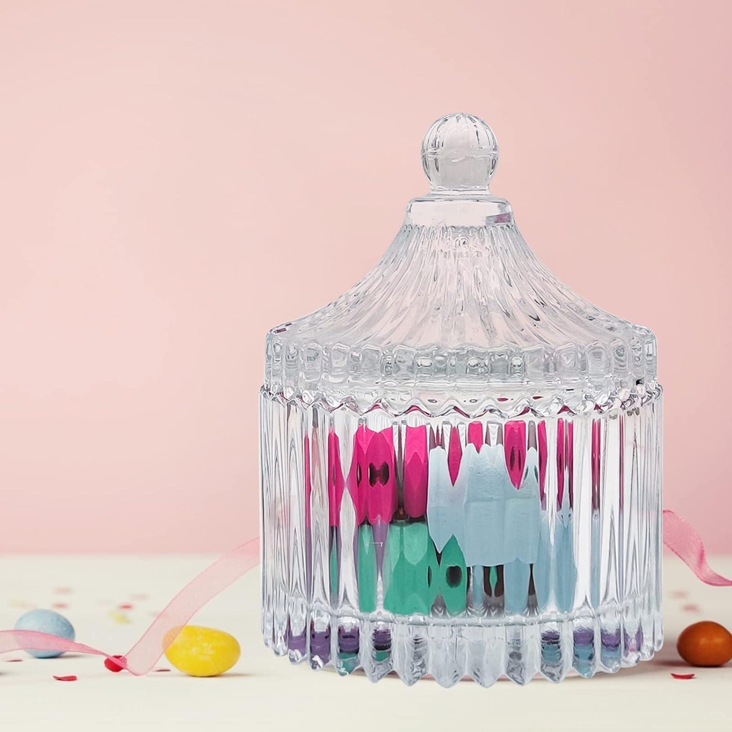 Glas Bonbongläser 100/300 ml mit Deckel Transparent Keksdose