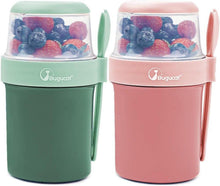Bugucat 2in1 Müslibecher to Go Auslaufsicher 2er Set