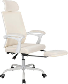 Ergonomischer Mesh-Bürostuhl mit Fußstütze und verstellbarer