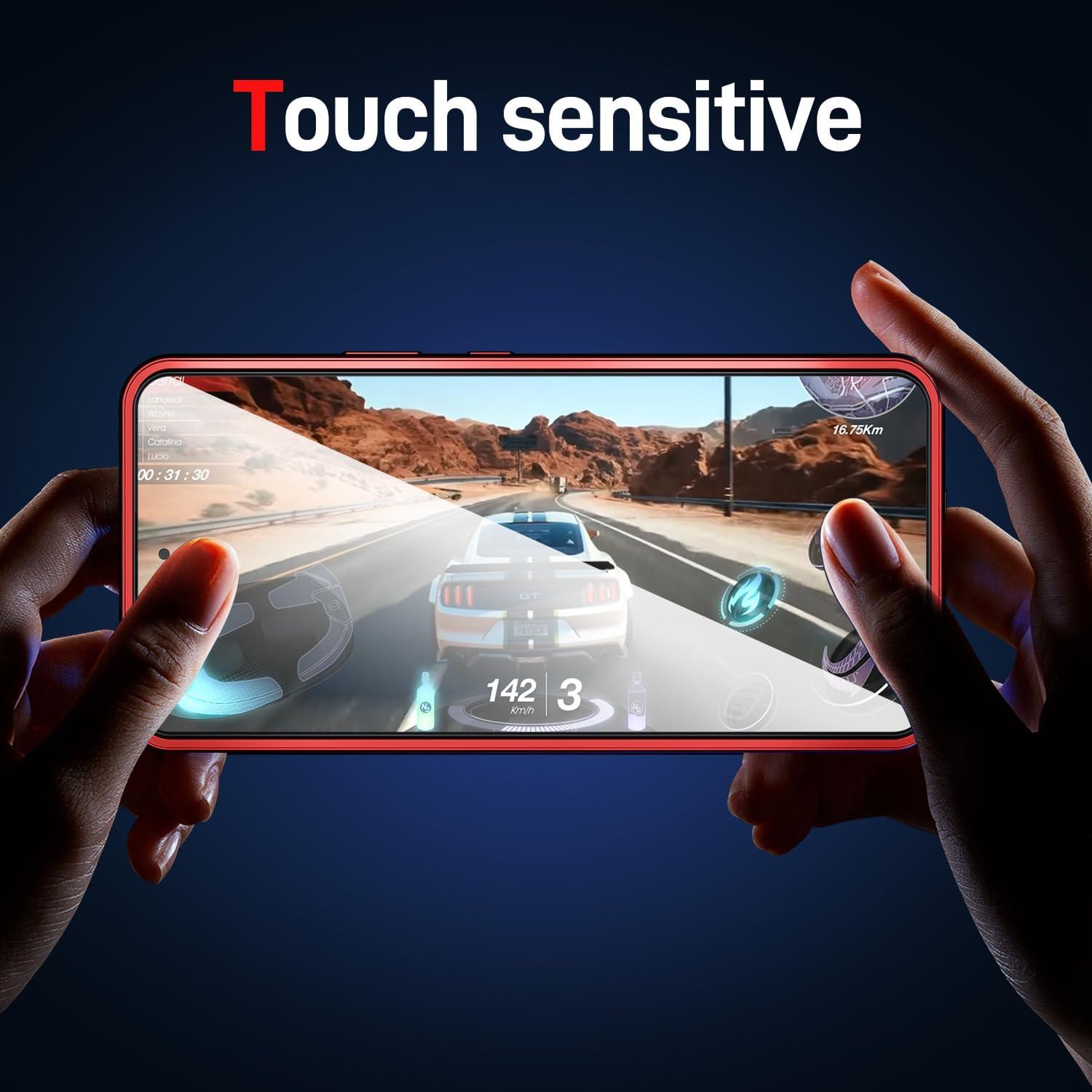 Xiaomi Redmi Note 13 Pro+ Hülle Magnetisch Adsorption Aluminiumrahmen Flip Case Cover Rot