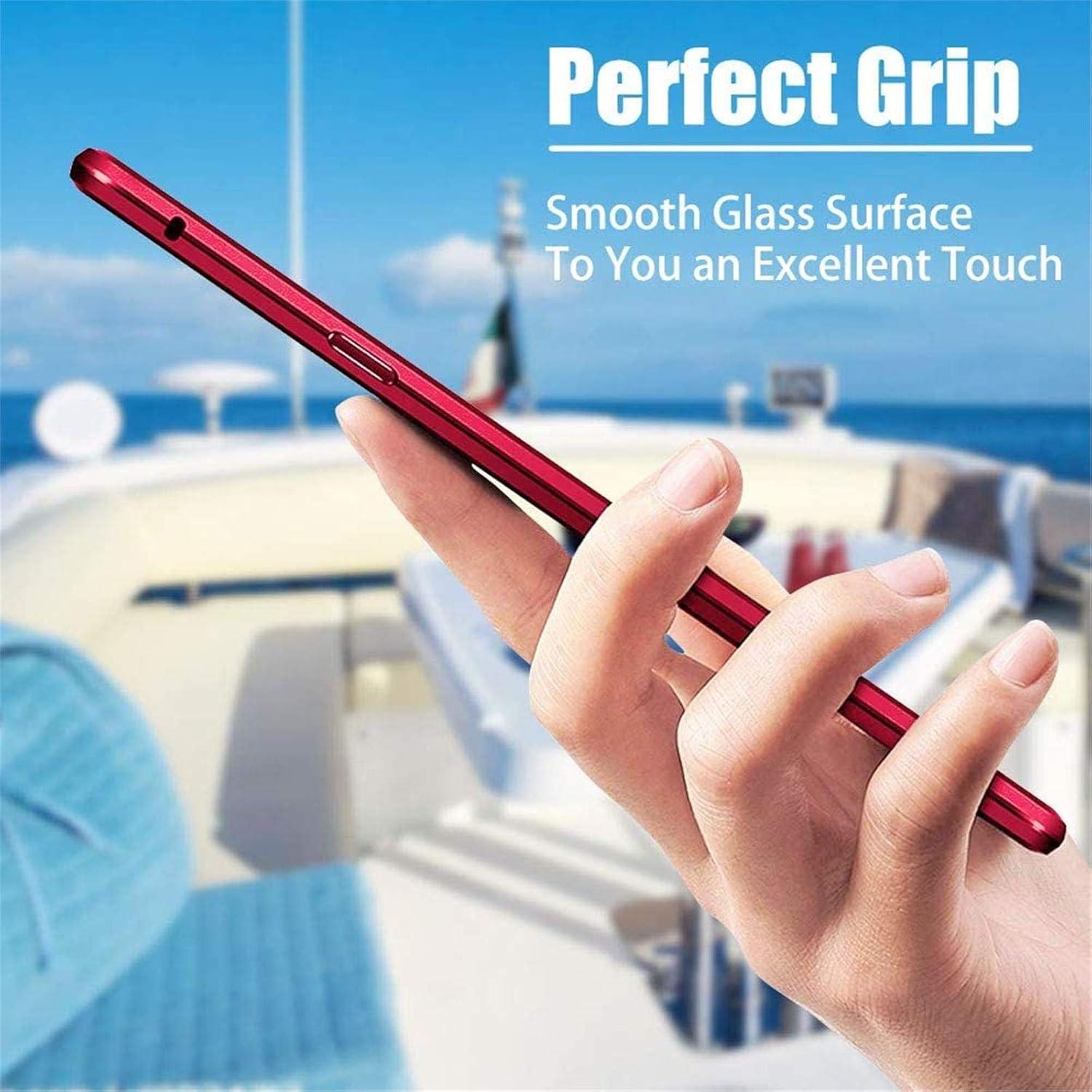 Schutzhülle Samsung Galaxy S24+ Adsorption Gehärtetes Glas Metall Flip