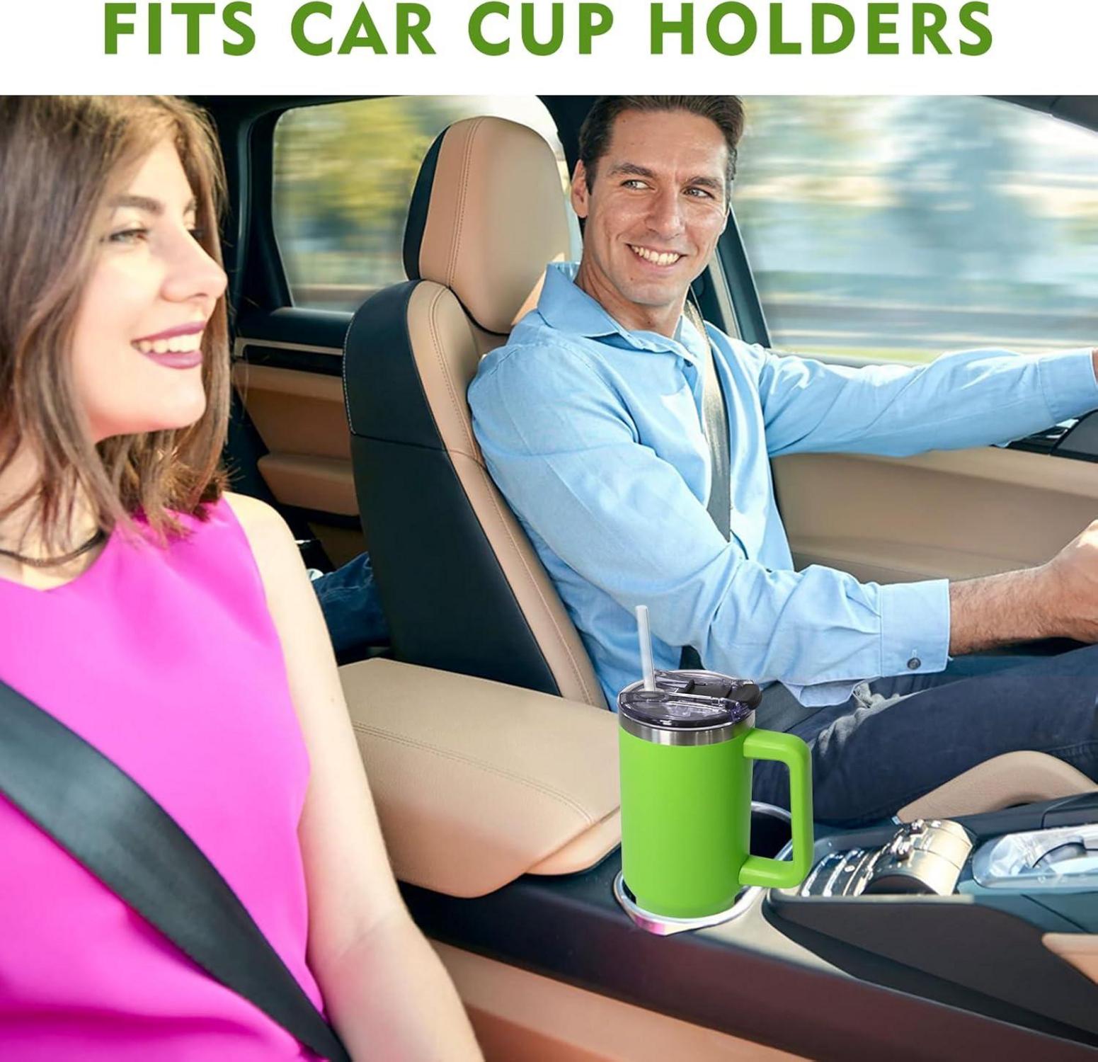 Thermobecher 1180ML Kaffeebecher To Go Thermo Trinkbecher Strohhalm Isolierbecher Grün