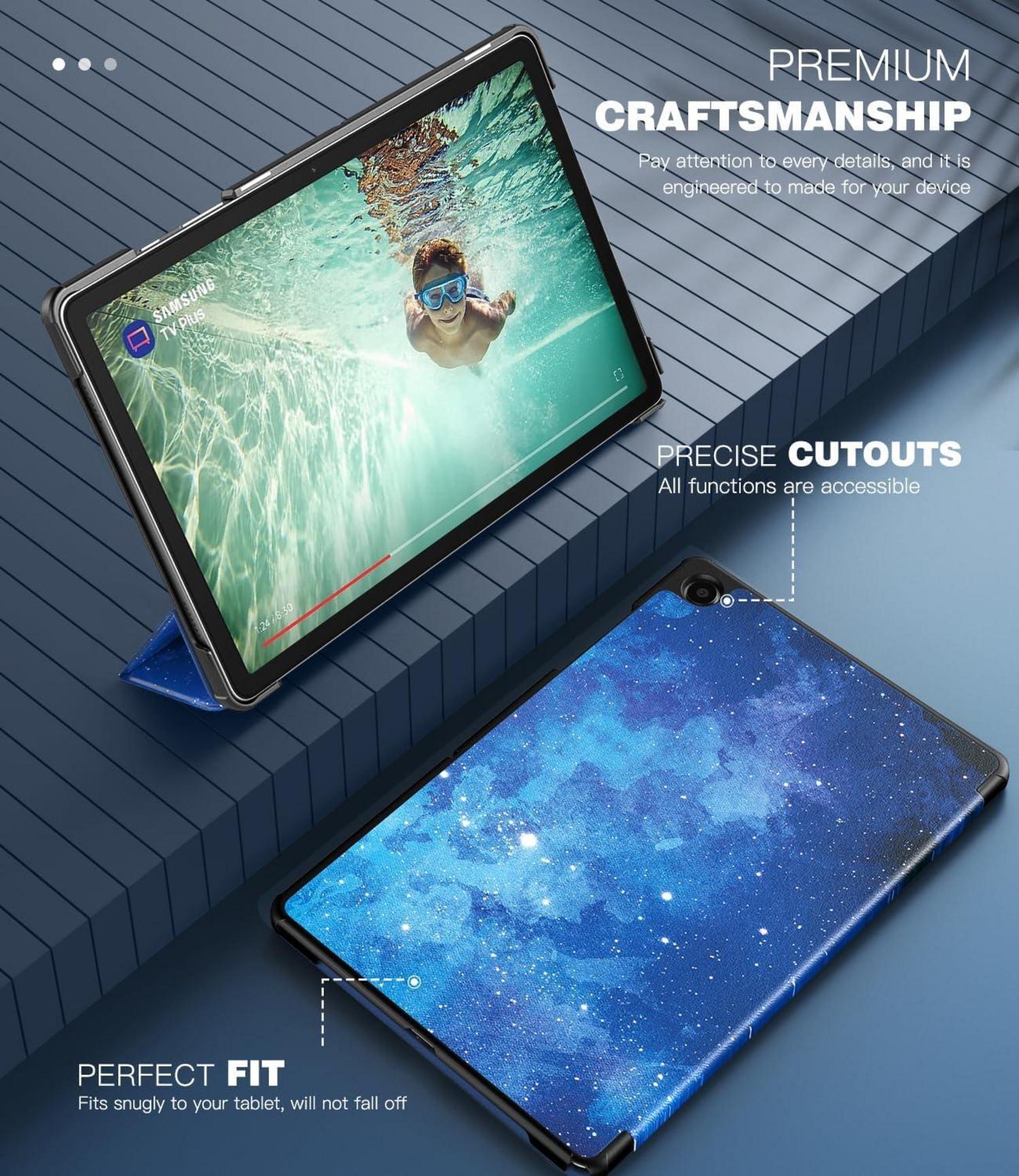 TiMOVO Hülle Samsung Galaxy Tab A9+/A9 Plus 11 Zoll 2023 BlauSterne