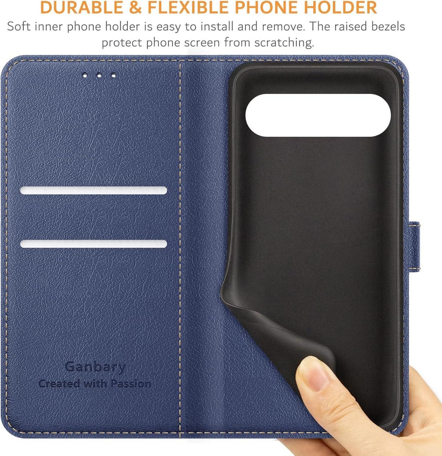 Handyhülle Google Pixel 9 Pro XL Leder Klapphülle Card Slots