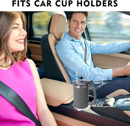 Thermobecher 1180ML mit 2-in-1-Deckel Edelstahl Griff Trinkbecher Tumbler Cup