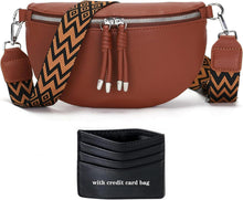 Vegane Damen Crossbody Umhängetasche Handytasche Braun