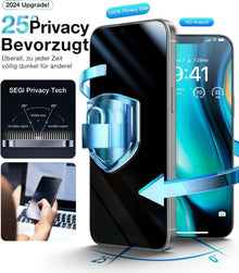 iPhone 15 Pro Panzerglas Schutzfolie 2 Stück Schwarz