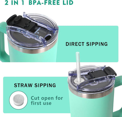 Thermobecher 2-in-1-Deckel 1180ML Kaffeebecher Thermo