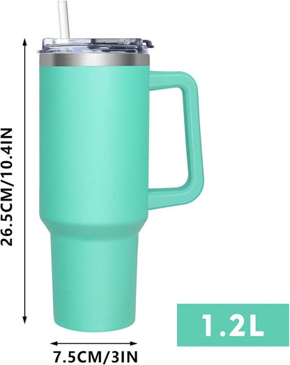 HNCY Thermobecher 1180ML 2-in-1-Deckel Edelstahl Isolierbecher