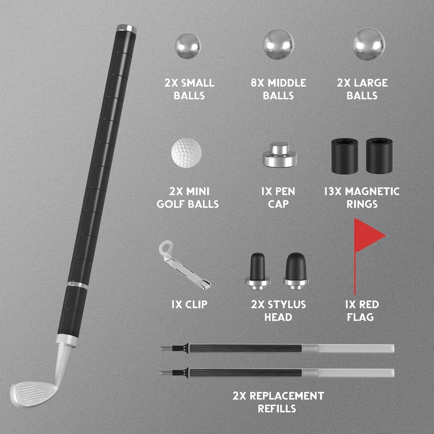 TRSCIND Magnetischer Golf Fidget Pen Vatertagsgeschenk Blau