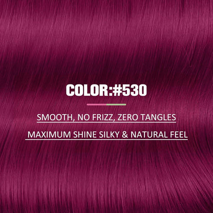 Echthaar Tape Extensions Burgundy Rot 50cm 25g