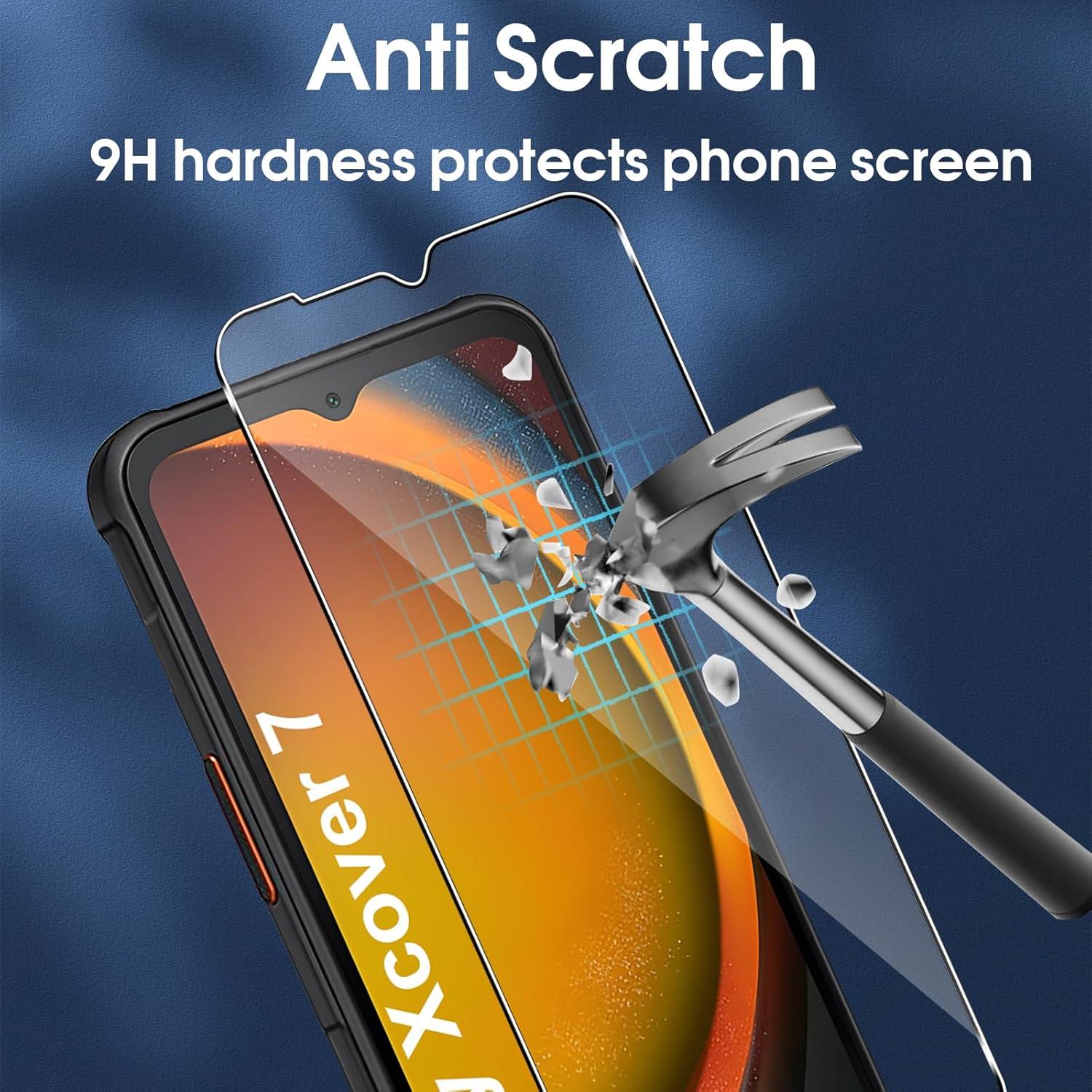 Schutzfolie Samsung Galaxy XCover 7 Panzerglas 3 Stück HD
