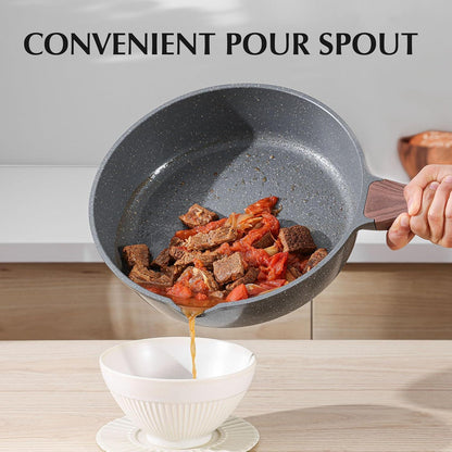 Sensarte Antihaft Kochgeschirr Set 13-teilig mit Glasdeckel